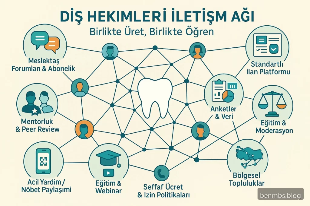 Diş hekimlerinin yaşadığı sorunlara dair çözüm önerilerinin mini eylem planı haline gelmiş hali